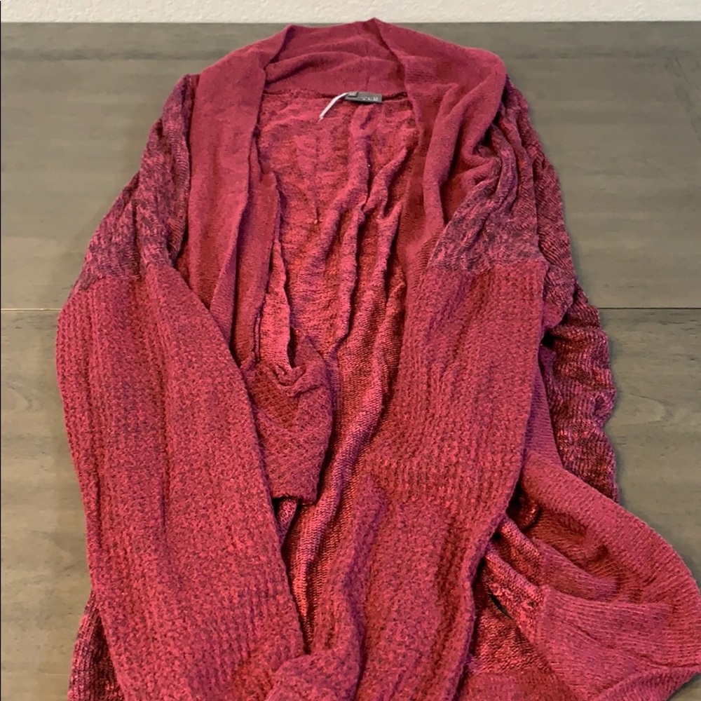 Sparkle & Fade M burgundy cardigan